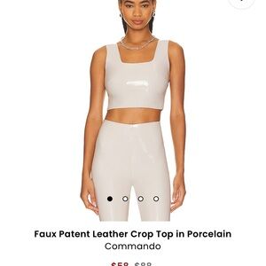 Commando faux leather set in porcelain